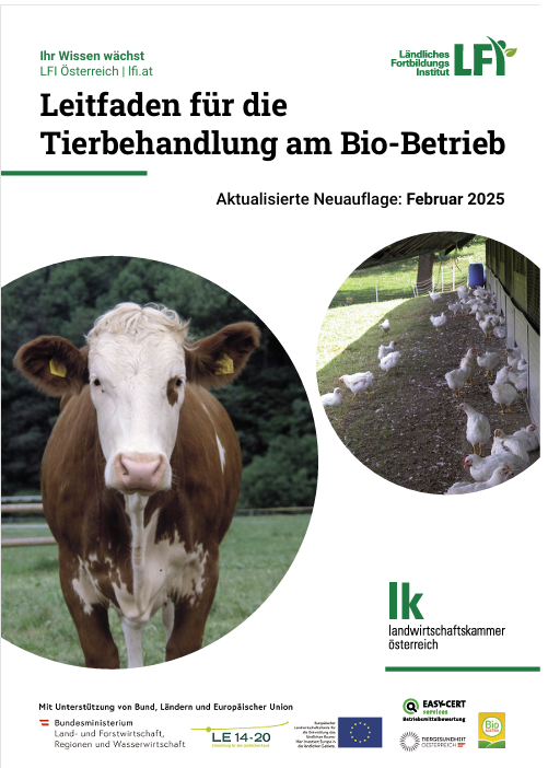 Screenshot Leitfaden für die Tierbehandlung am Bio-Betrieb 2025.png © LFI/LKÖ
