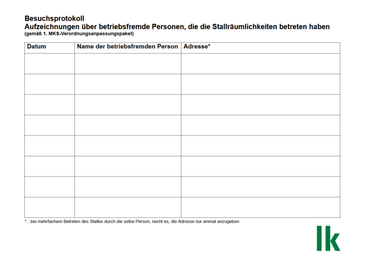 Besuchsprotokoll.png © Archiv Besuchsprotokoll.png © Archiv