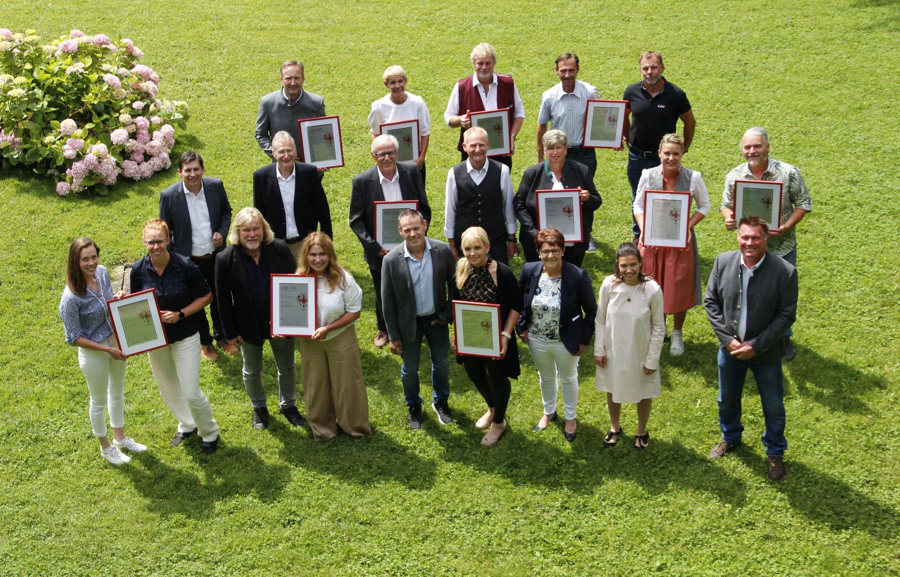 Die ausgezeichneten Winzerinnen und Winzer © LK Tirol/Haaser