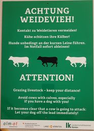 Achtung Weidevieh.jpg © LK Kärnten