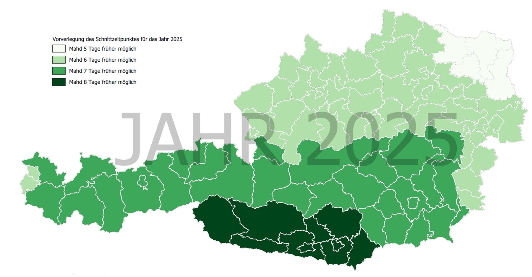 Schnittzeitpunkt-Vorverlegungskarte 2025.jpg © ÖKL