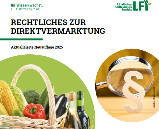 Broschüre Rechtliches zur Direktvermarktung © LFI