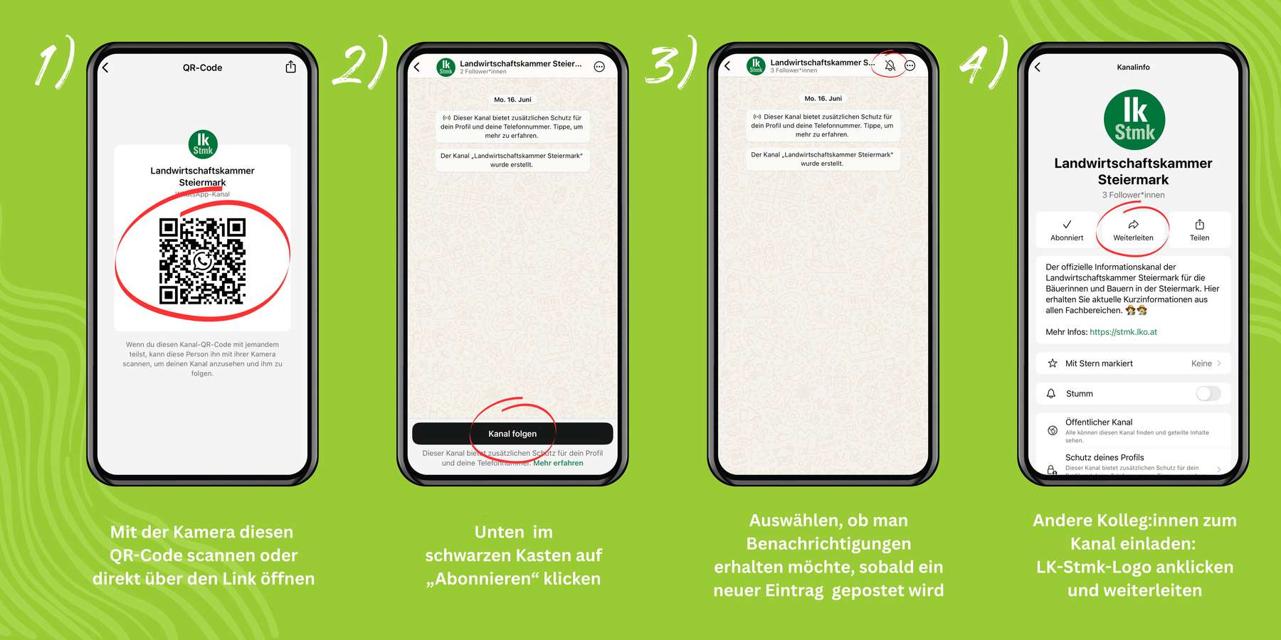 Anleitung Abonnieren WhatsApp Kanal © Ully