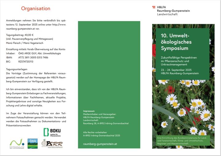 10. Umweltökologisches Symposium_Seite 1.jpg © HBLFA Raumberg-Gumpenstein