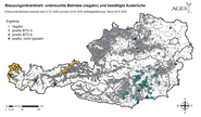 aktuelle BTV-Verbreitung in Österreich © AGES