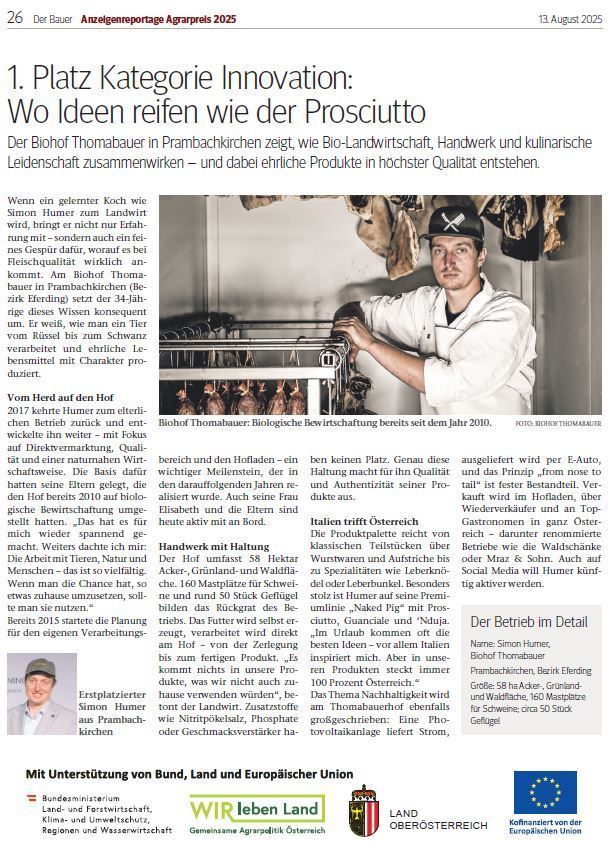 Anzeigenreportage Agrarpreis 2025_1.jpg © LK OÖ