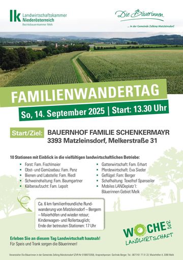 Einladung_Woche der Landwirtschaft_14.09.2025.jpg © BBK Melk