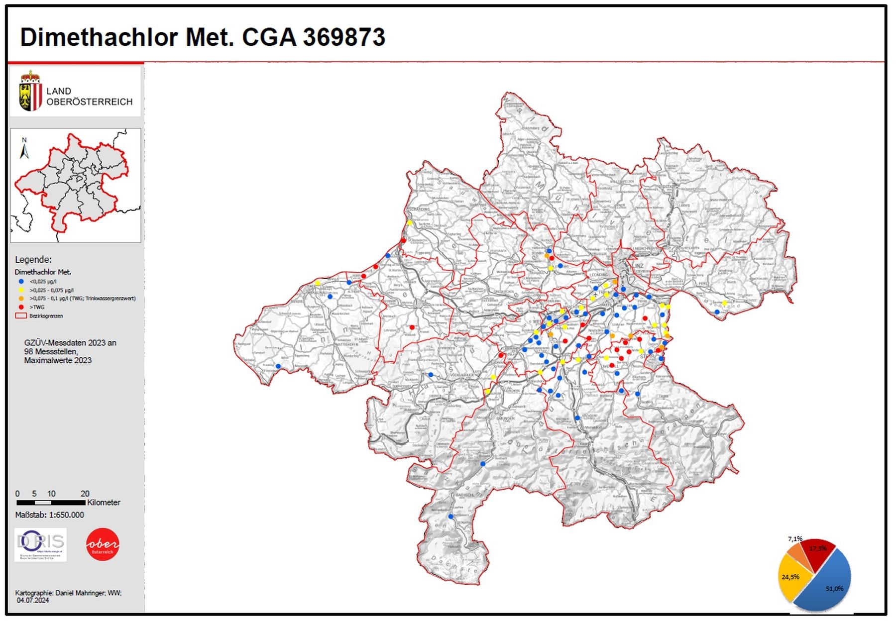Dimethachlor Metabolit CGA 369873.jpg © Land OÖ