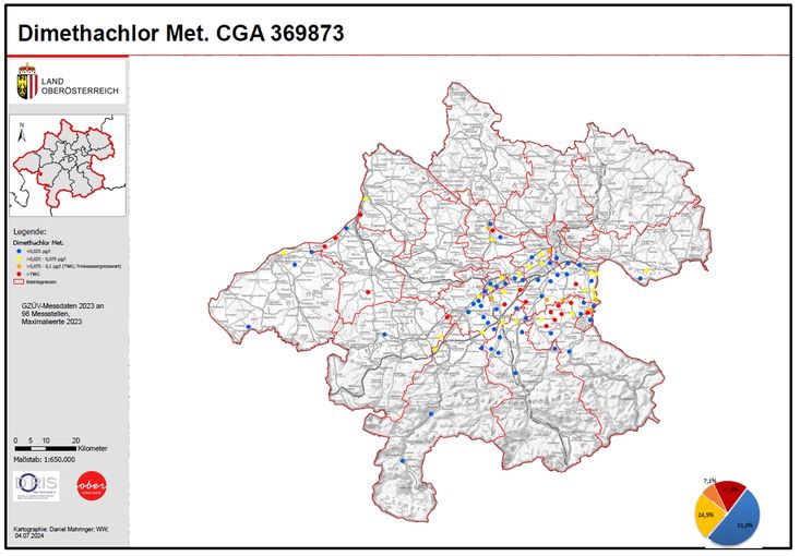 Dimethachlor Metabolit CGA 369873.jpg © Land OÖ