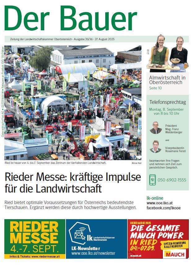 Titelseite Der Bauer KW 35_36.jpg © LK OÖ