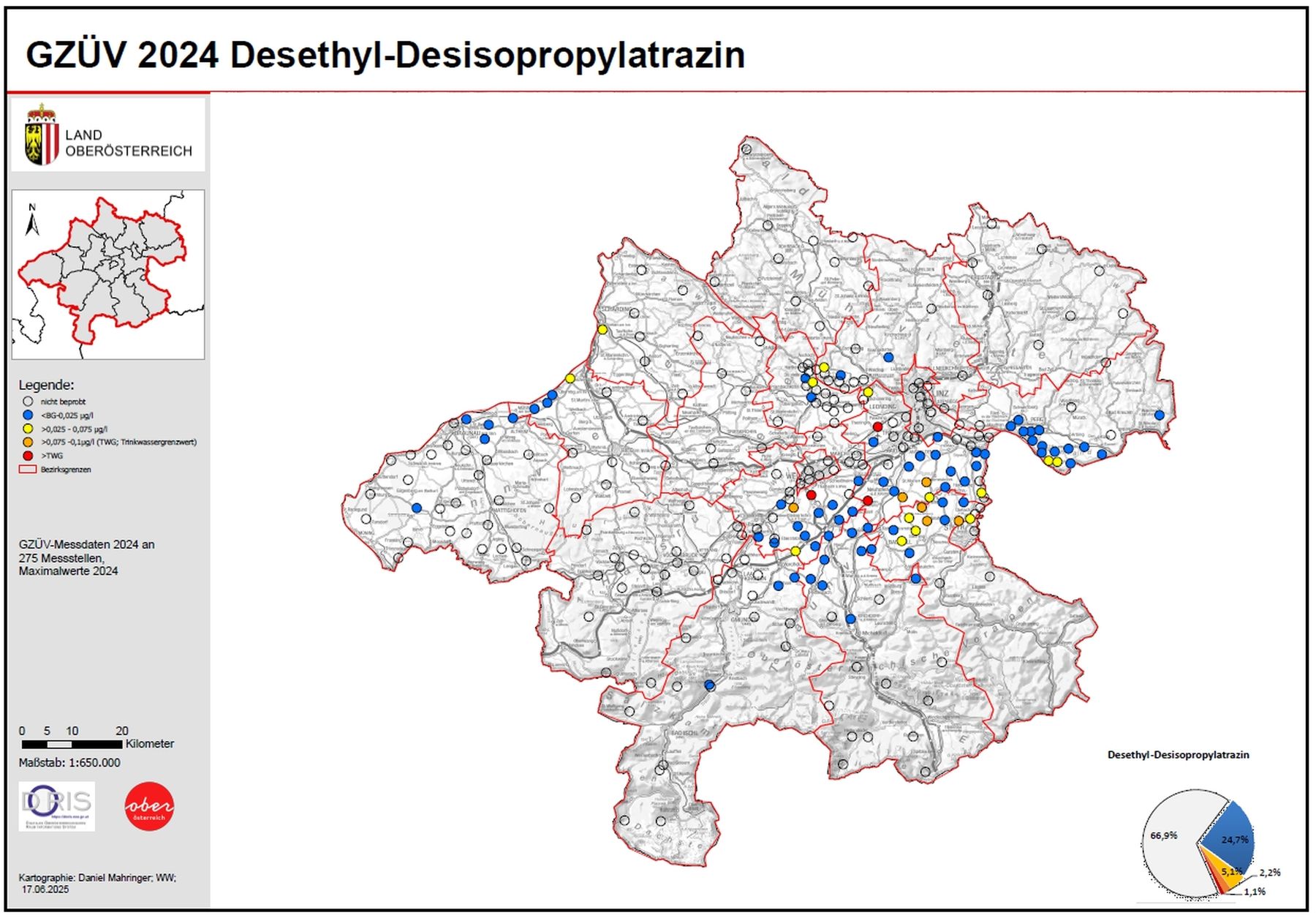 GZÜV 2024 Desethyl-Desisopropylatrazin.jpg © Land OÖ