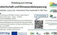 Einladung zum Vortrag Landwirtschaft und Klimawandel © Zukunftsraum Thayaland