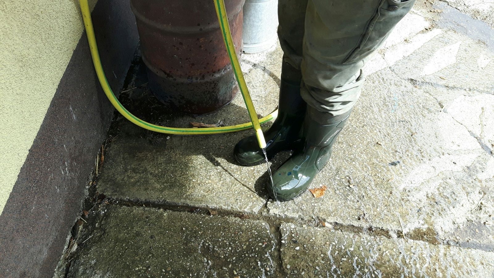 Stiefel_mit_Schlauch_waschen.jpg © LK OÖ