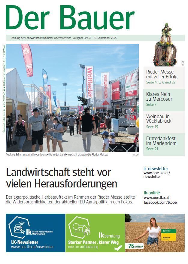 Titelseite Der Bauer KW 37_38.jpg © LK OÖ