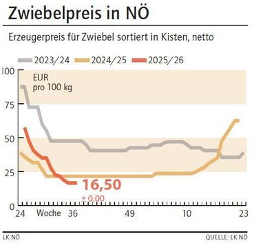 Grafik Zwiebelpreis 37_2025.jpg © LK NÖ