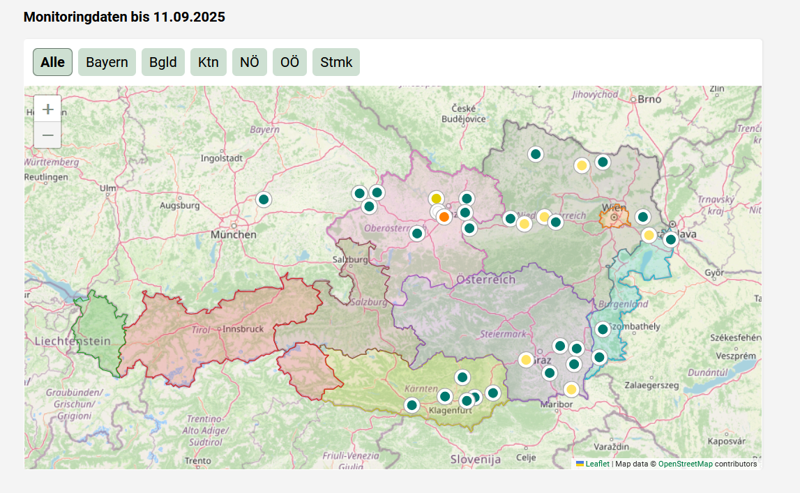 Mykotoxinmonitoring bei Mais.png © warndienst.at