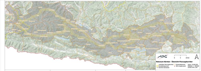 Planungskorridor 380 kV.jpg © APG Planungskorridor 380 kV.jpg © APG
