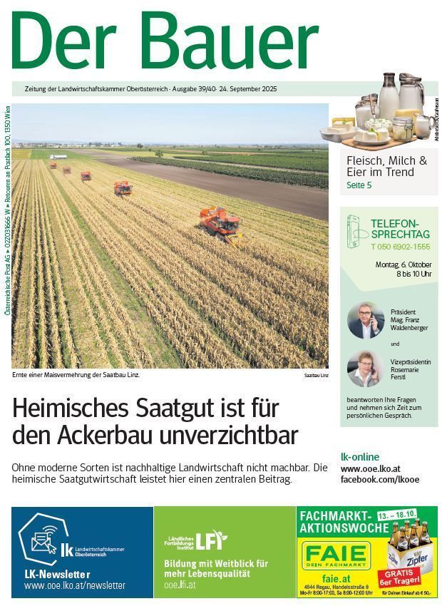 Titelseite Der Bauer KW 39_40.jpg © LK OÖ