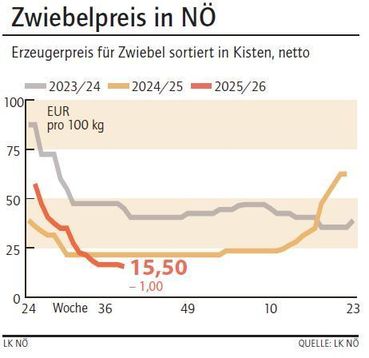 Grafik Zwiebelpreis 39_2025.jpg © LK NÖ