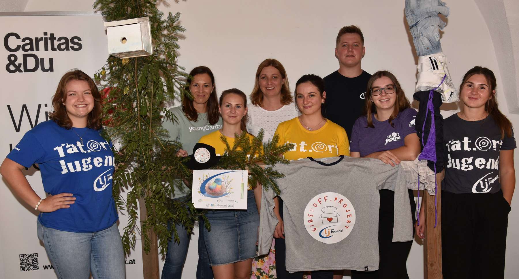 Projektteam der Ortsgruppe Flatschach bei der Projektumsetzung. © Landjugend Flatschach