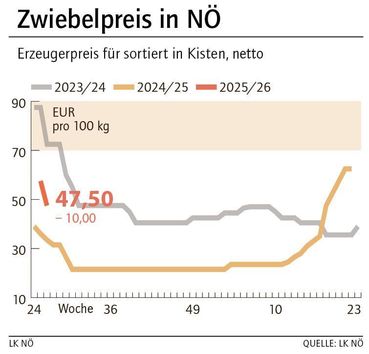 Grafik Zwiebelpreis 40_2025.jpg © LK NÖ