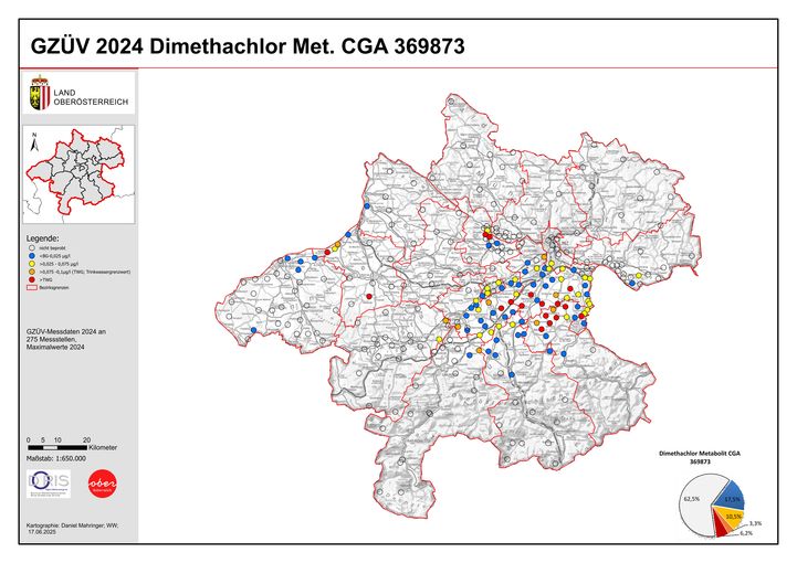 Dimethachlor Metabolit CGA 369873.jpg © Land OÖ