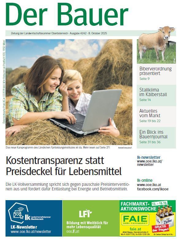 Titelseite Der Bauer KW 41_42.jpg © LK OÖ