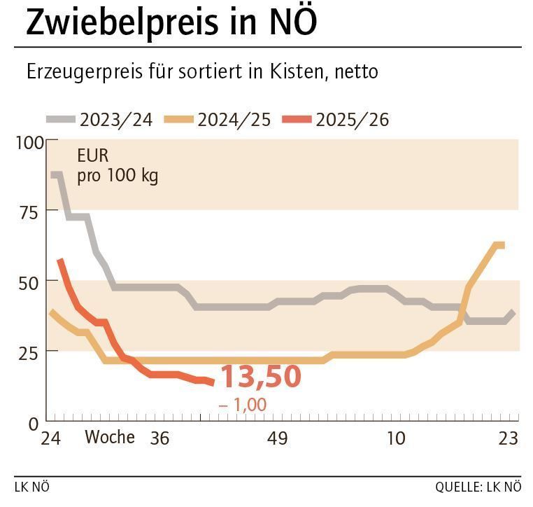 Grafik Zwiebelpreis 42_2025.jpg © LK NÖ