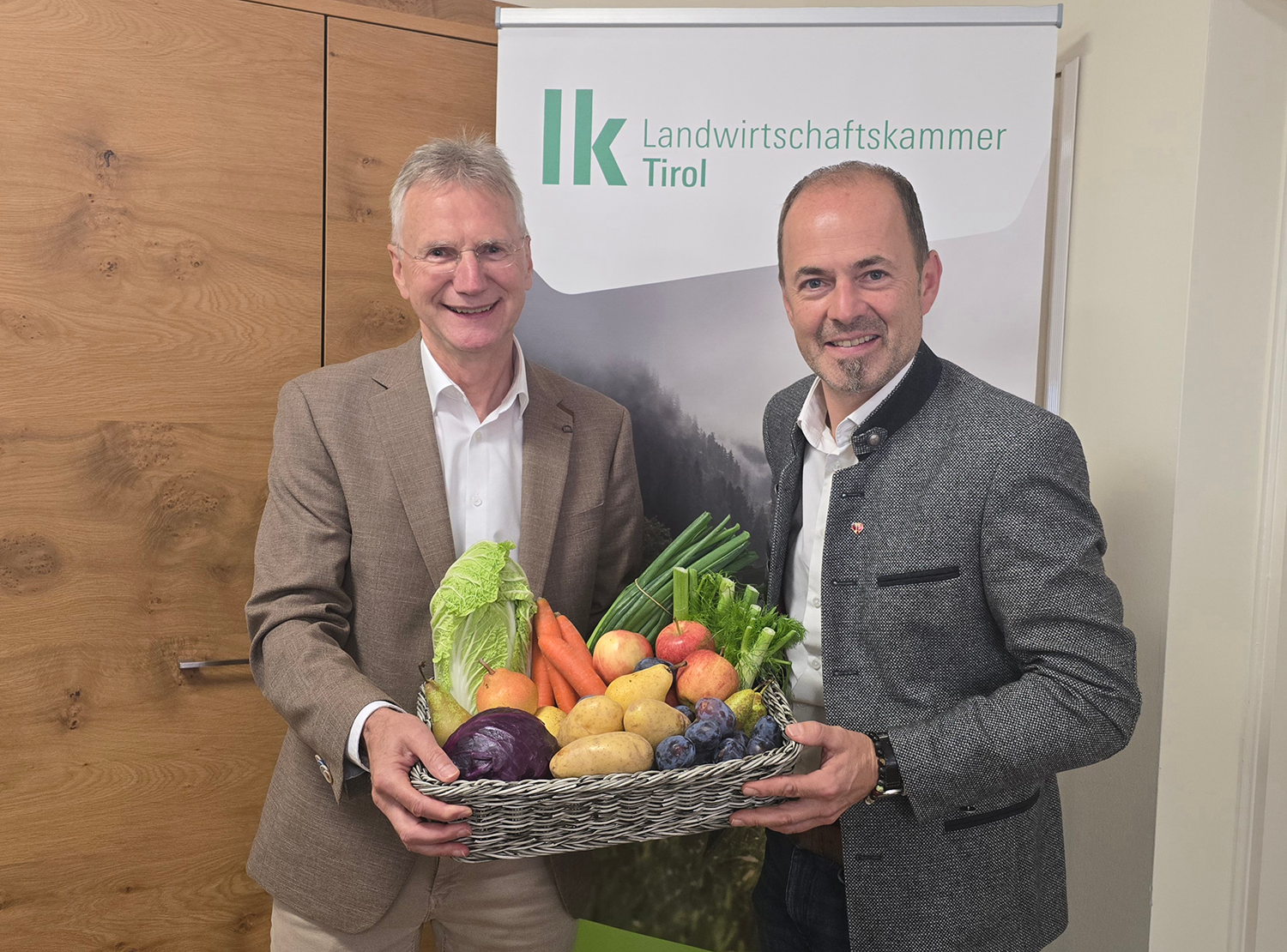 Wendelin Juen und LK-Präsident Josef Hechenberger © LK Tirol