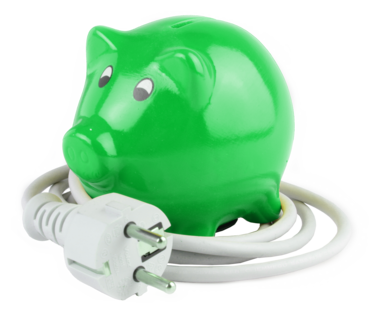 Sparschwein mit Stromkabel © atelierk – stock.adobe.com