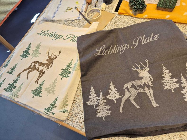 Stoffdruckkurs BBK Aspang © Die Bäuerinnen in Aspang 