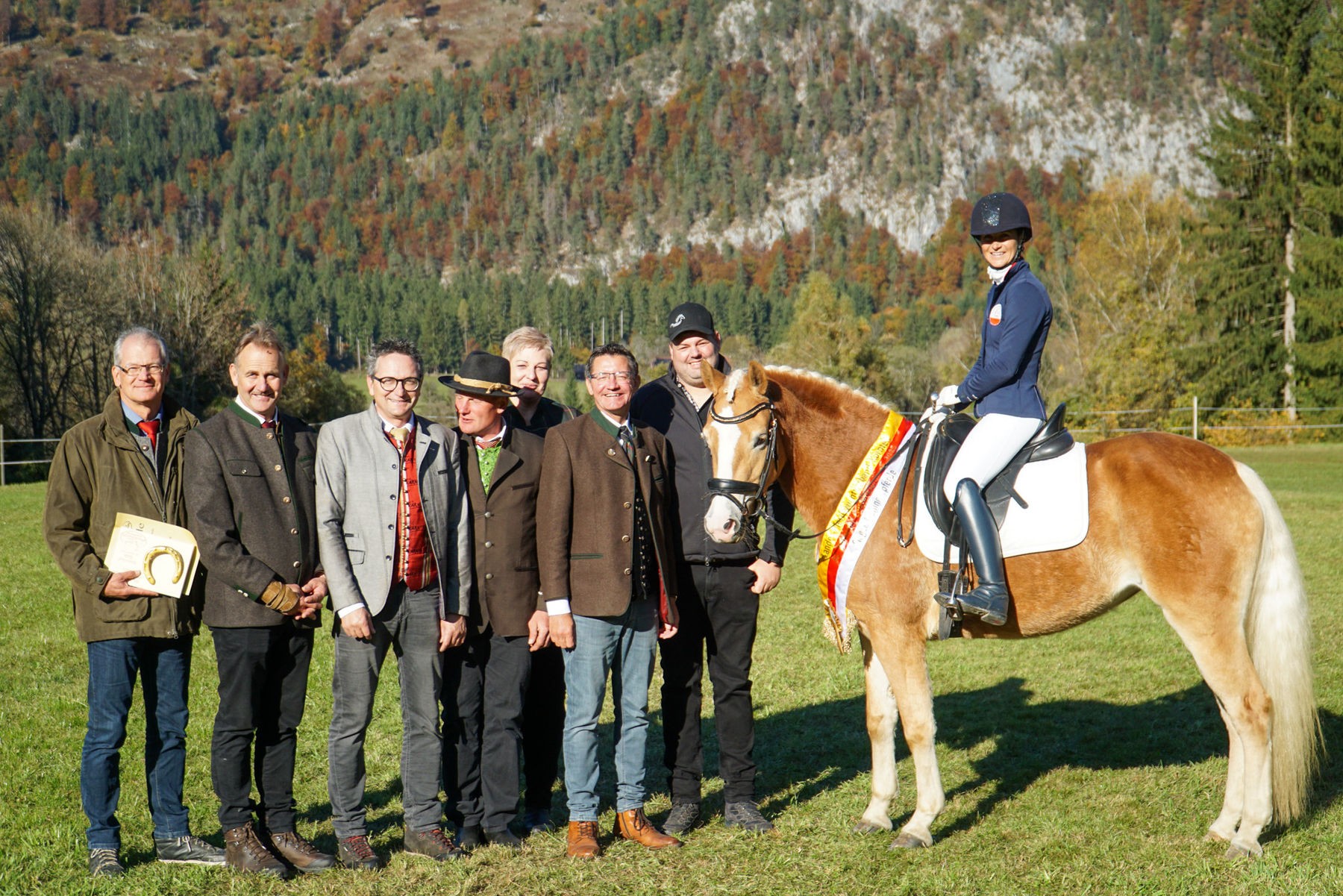 Leistungsprüfung_print-2_Lamina.jpg © Elaria – Reservesiegerin Haflinger – B.: Lara Moser, Egg.