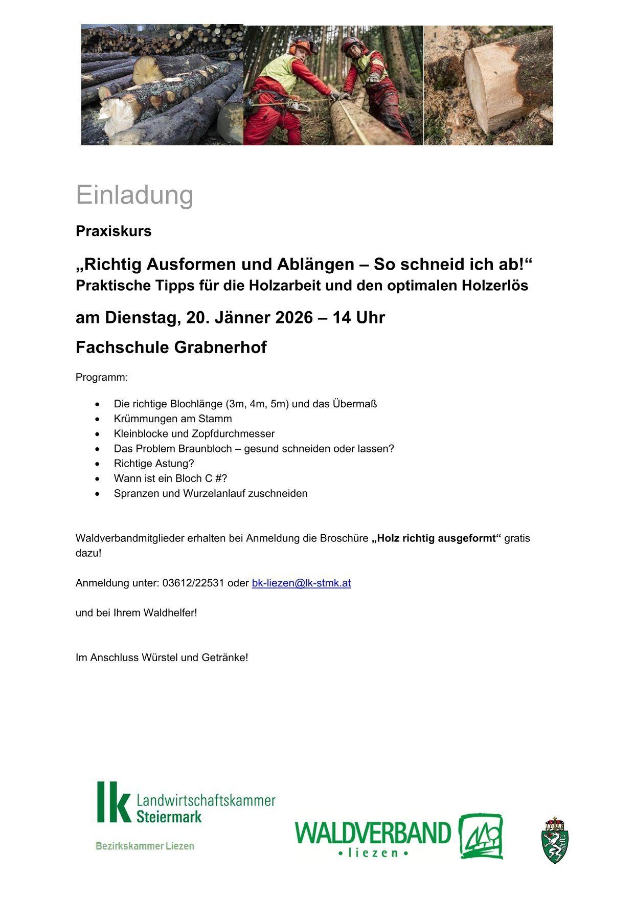 2026-01-20 Richtig Ausformen - so schneid ich ab!-1.jpg © Archiv