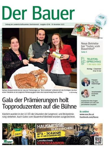 Titelseite Der Bauer KW 47_48.jpg © LK OÖ