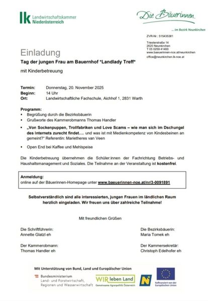 Landlady Treff in der LFS Warth  © Maria Tomek 