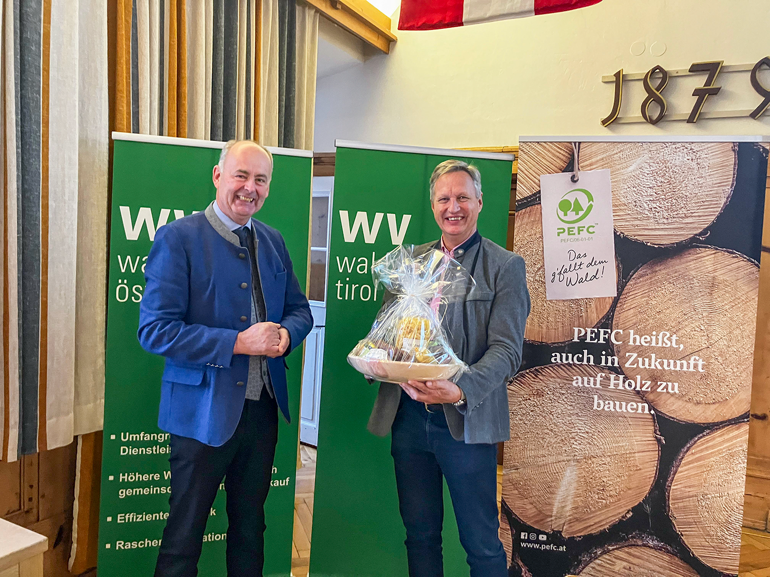 Obmann Josef Fuchs und Josef Fuchs Landesforstdirektor  a. D. © Viertler