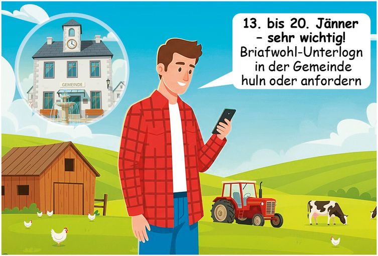 Briefwahl: so einfach geht s © Landwirtschaftskammer Steiermark