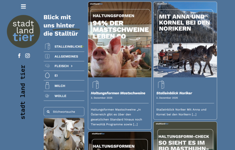 Stalleinblicke Stadt Land Tier © Stadt Land Tier