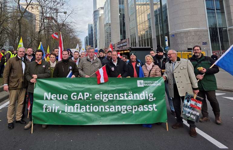 Bauerndemo Brüssel Austro-Vertreter © LKÖ/Jung-Leithner