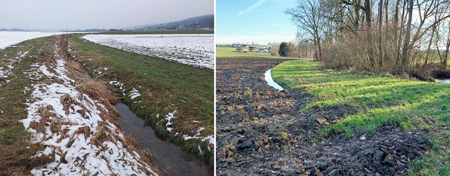 Bewirtschaftung von Feldern entlang von Gewässer.jpg © BWSB/Wallner
