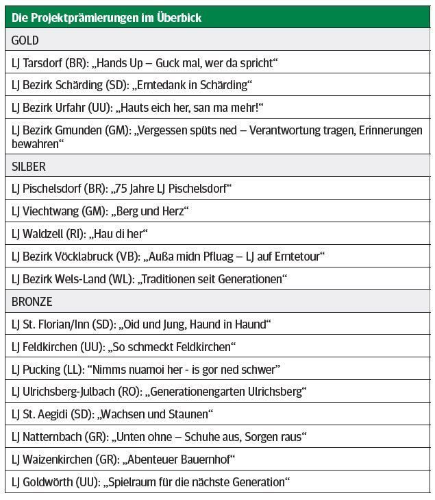 LJ Projektprämierungen.jpg © LJ OÖ