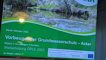 Weiterbildung im ÖPUL "Vorbeugender Grundwasserschutz - Acker", Mitterkirchen 26. Jänner 2026