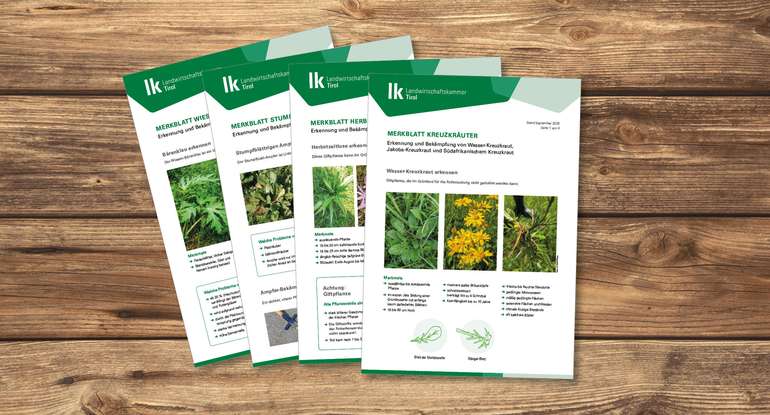 Merkblätter Grünland © LK Tirol
