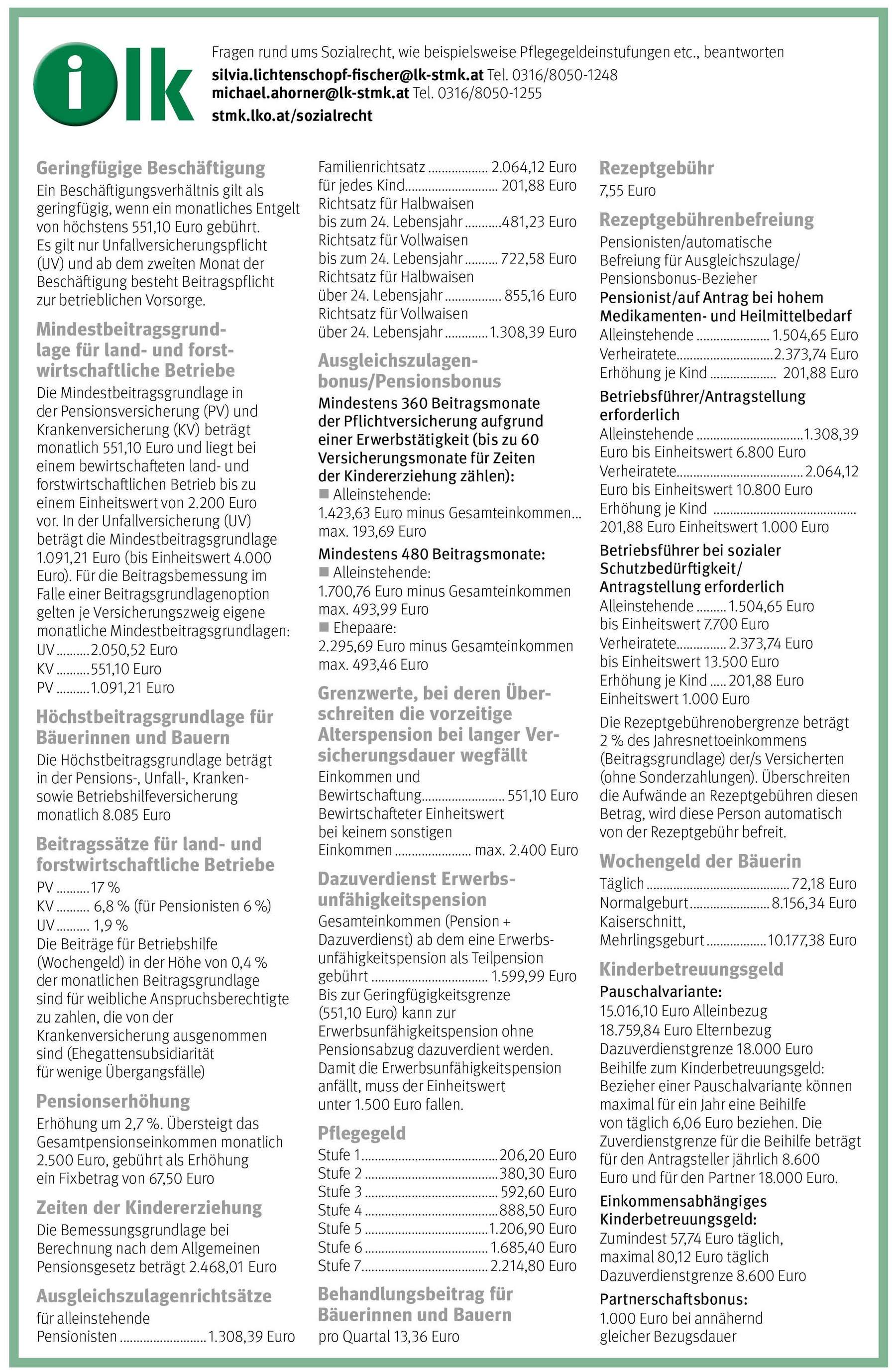 Arbeitslosengeld © LK Steiermark