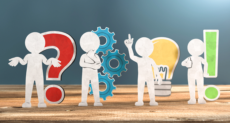 Grafiken für Fragen, denken, Idee und Lösung © fotomek – stock.adobe.com