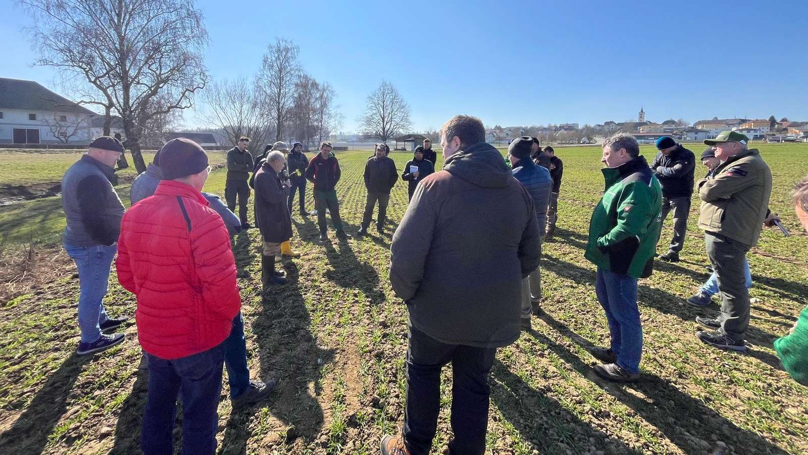 Feldbegehung gemeinsam mit Pflanzenbau-Innform in Hargelsberg, 5. März 2026