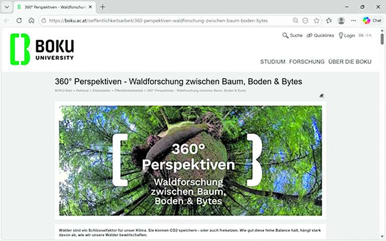BOKU Waldforschung - Screenshot.jpg © BOKU