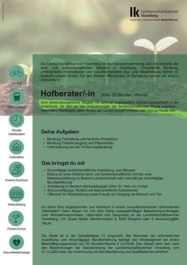 Ausschreibung Hofberater.jpg © Archiv