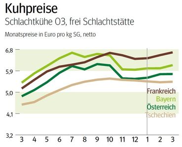 NÖ: Ausblick auf den Kuhmarkt im April © LK NÖ