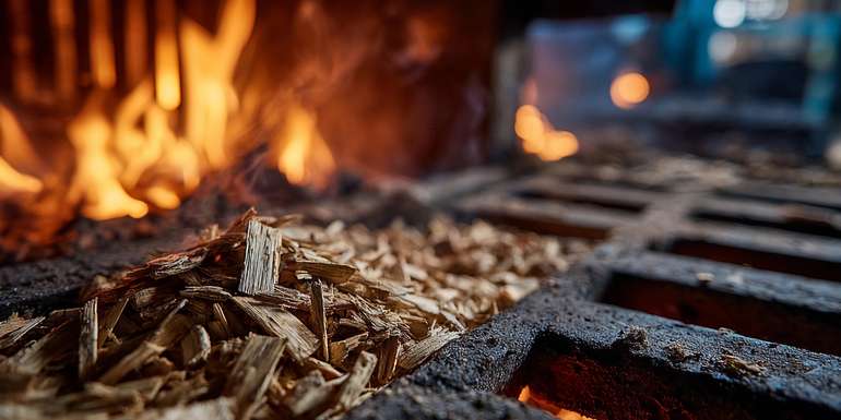 Hackgutheizung © Adobe Stock